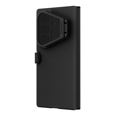 NILLKIN Qin Prop Series for Samsung Galaxy Z Fold8 Ultra Case Camera Cover Kickstand Silicone Frame Leather Back Phone Cover with Card Slot