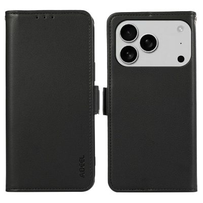 ABEEL For iPhone 18 Pro Max Case Vegan Leather Phone Cover with RFID Blocking Wallet