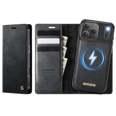 CASEME For iPhone 18 Pro Max Case 2-in-1 RFID Blocking Magnetic Detachable Wallet Leather Flip Phone Cover | Compatible with MagSafe