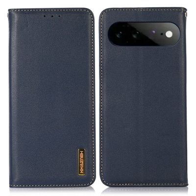KHAZNEH For Google Pixel 11 Pro XL Case Nappa Texture Genuine Cow Leather Wallet Phone Cover