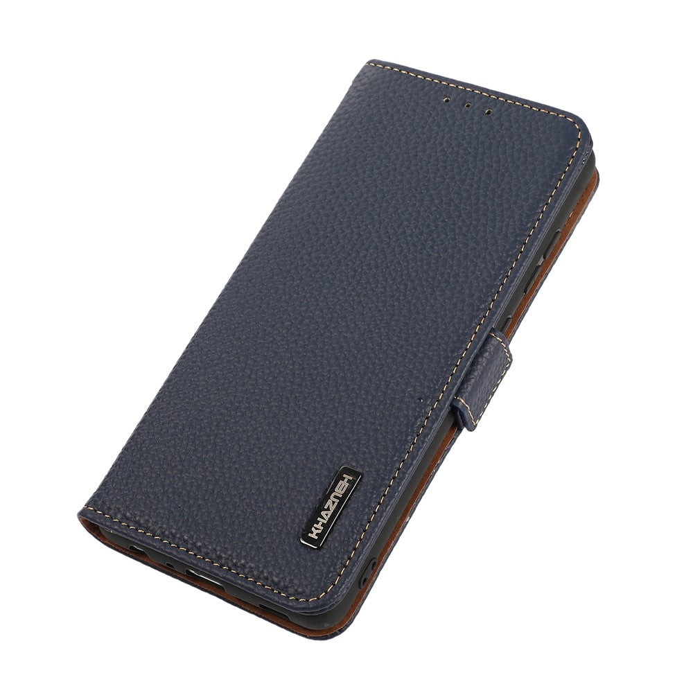 KHAZNEH For Google Pixel 11 / Pixel 11 Pro Case Litchi Texture Genuine Cow Leather Cover RFID Blocking Wallet - Image 6