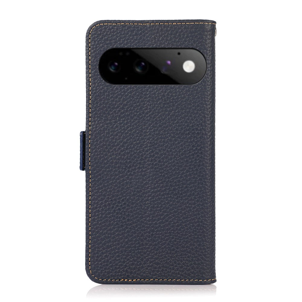 KHAZNEH For Google Pixel 11 / Pixel 11 Pro Case Litchi Texture Genuine Cow Leather Cover RFID Blocking Wallet - Image 8