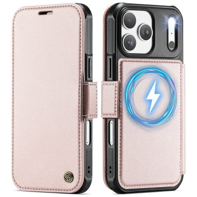 CASEME For iPhone 18 Pro Max Case Magnetic RFID Blocking Wallet Flip Vegan Leather Phone Cover