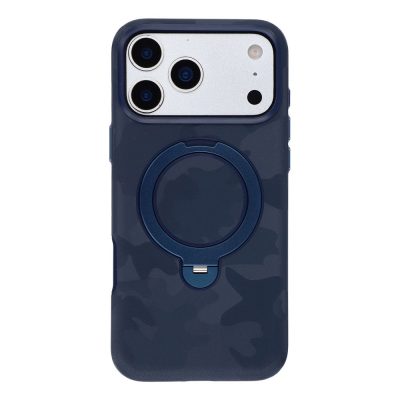 JAUCASE For iPhone 18 Pro Max Case Rotating Kickstand Camouflage Pattern PC-TPU Phone Cover | Compatible with MagSafe