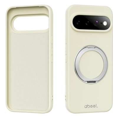 ABEEL For Google Pixel 11 Pro XL Magnetic Case Kickstand Skin Touch Liquid Silicone Phone Cover