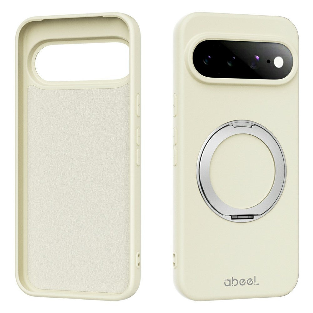 ABEEL For Google Pixel 11 Pro XL Magnetic Case Kickstand Skin Touch Liquid Silicone Phone Cover