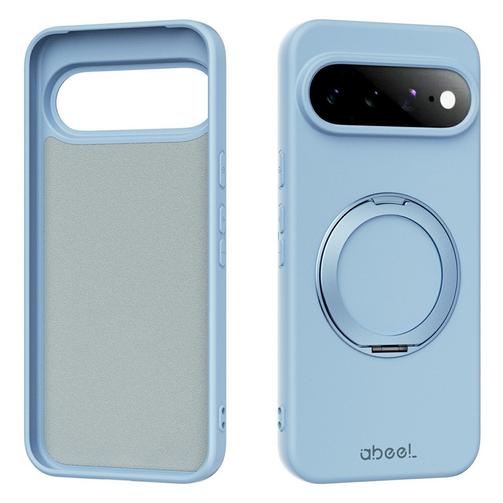ABEEL For Google Pixel 11 Pro XL Magnetic Case Kickstand Skin Touch Liquid Silicone Phone Cover - Image 9