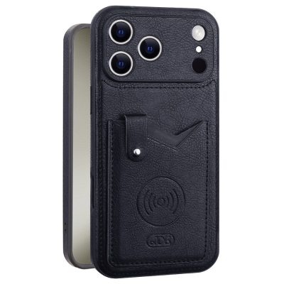 JINDUKA For iPhone 18 Pro Case PU Leather Card Slot Kickstand Anti Drop Phone Cover