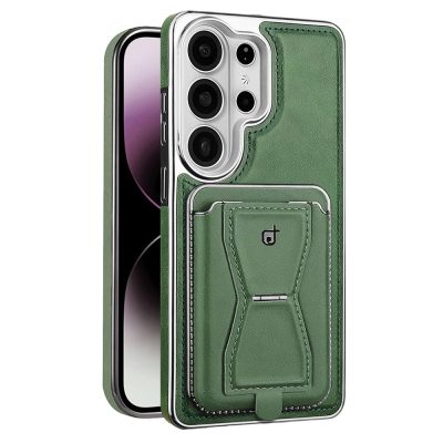 RIMBMAX For Samsung Galaxy S26 Ultra Case Magnetic Detachable Card Holder Kickstand Leather PC-TPU Phone Cover