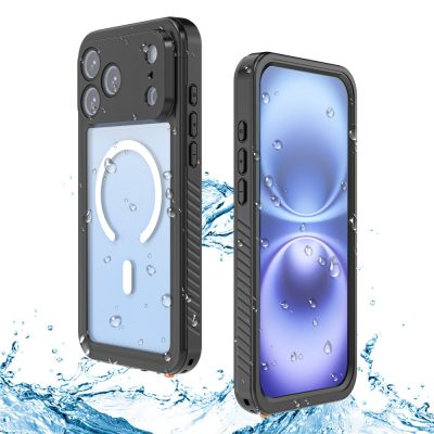 REDPEPPER FM Series For iPhone 18 Pro Max IPX8 Waterproof Case PC TPU PET Ultra Protection Clear Phone Cover | Compatible with MagSafe