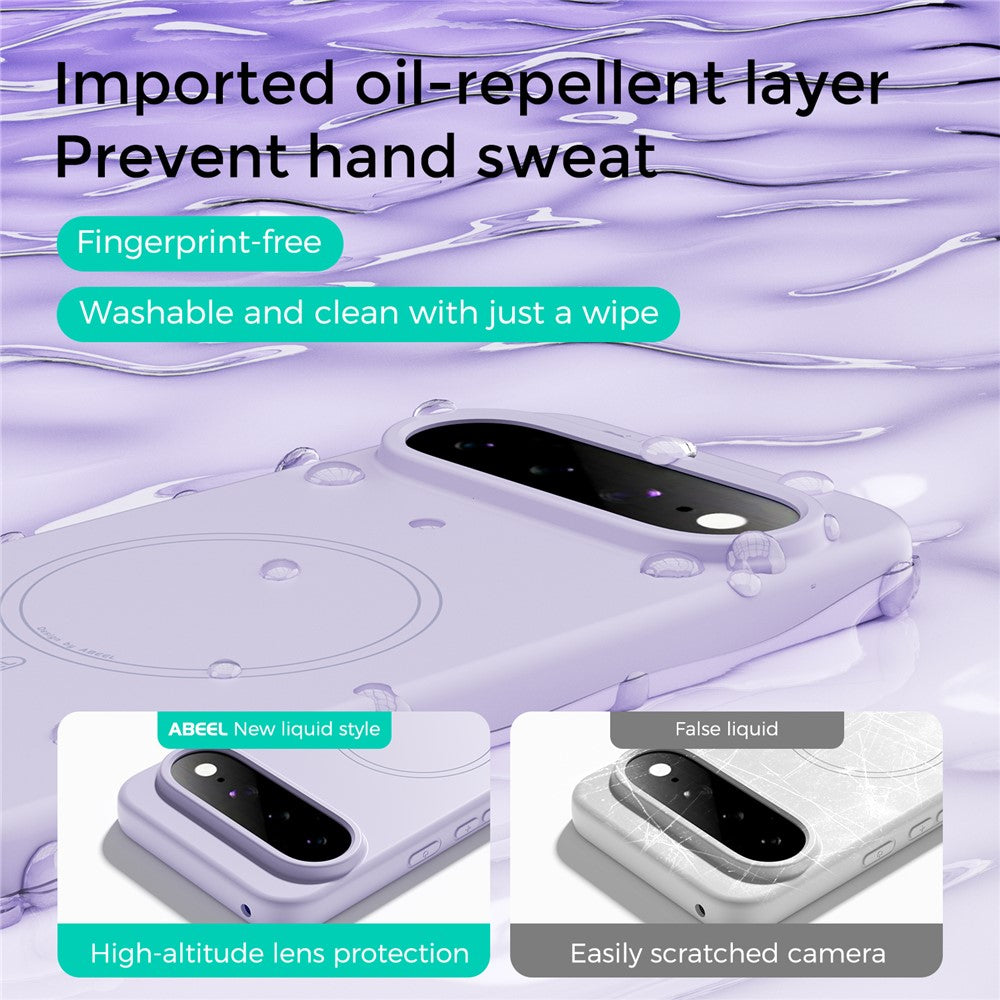 ABEEL Magnetic Case For Google Pixel 11 Pro Skin Touch Liquid Silicone Phone Back Cover - Image 4