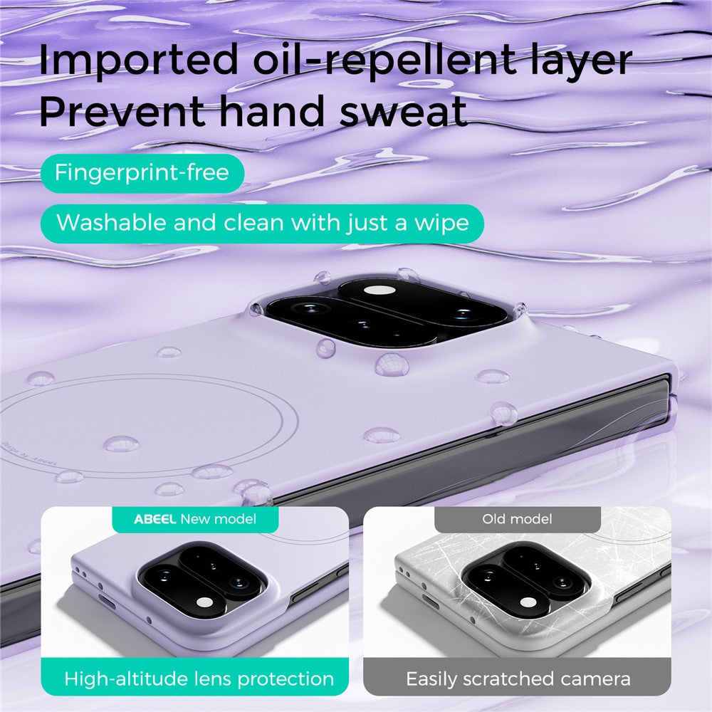 ABEEL Magnetic Case For Google Pixel 11 Pro Fold Skin Touch Liquid Silicone Phone Back Cover - Image 4