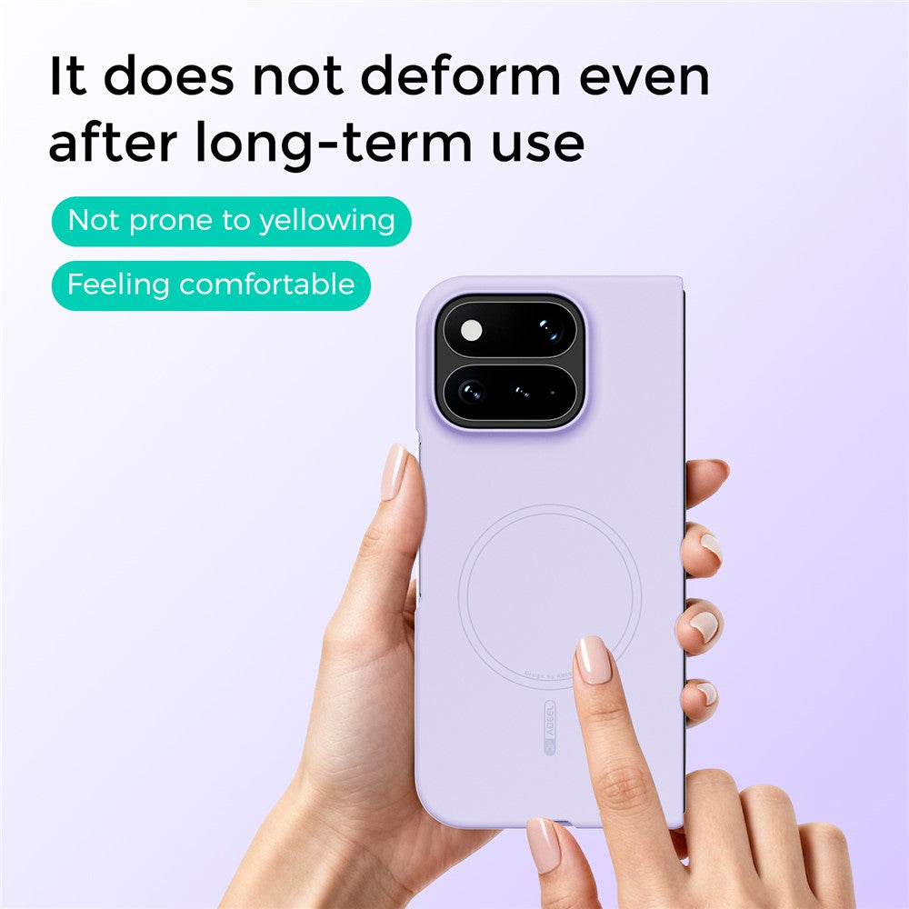 ABEEL Magnetic Case For Google Pixel 11 Pro Fold Skin Touch Liquid Silicone Phone Back Cover - Image 5