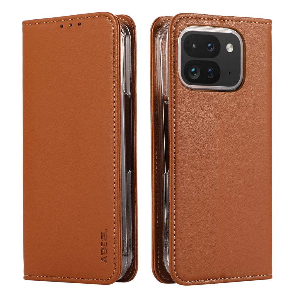 ABEEL For Google Pixel 11 Pro Fold Phone Case RFID Blocking Vegan Leather Flip Cover - Image 2