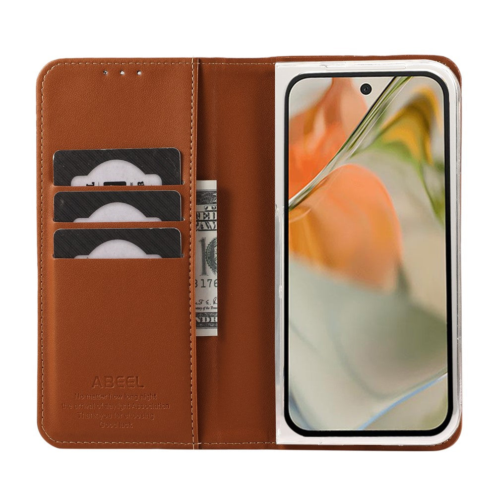 ABEEL For Google Pixel 11 Pro Fold Phone Case RFID Blocking Vegan Leather Flip Cover - Image 4