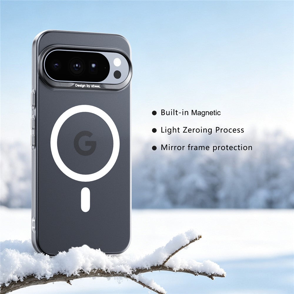 ABEEL For Google Pixel 10 Pro XL Magnetic Case Semi-Transparent Matte 1.0mm Ultra-Thin PC Phone Cover - Image 2