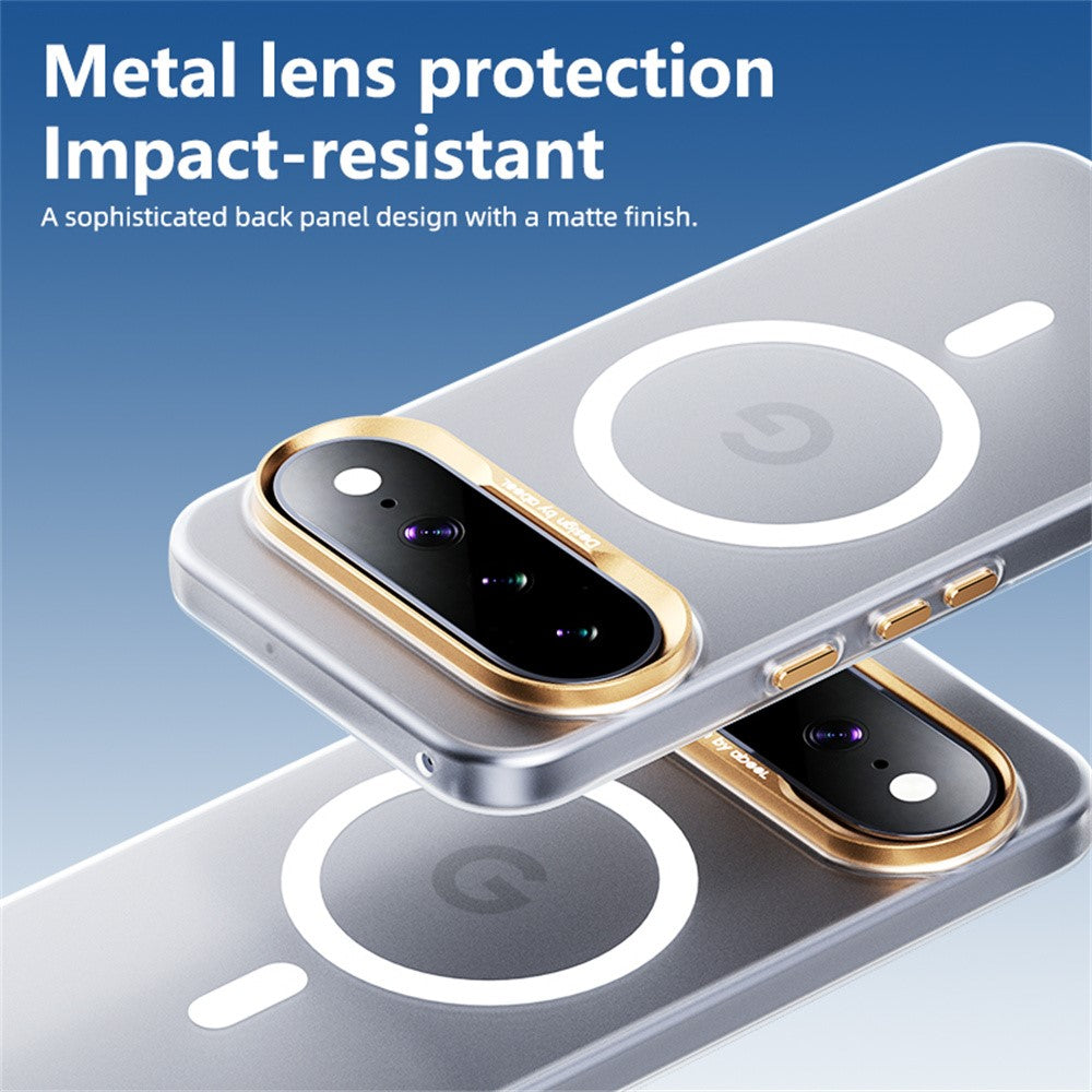 ABEEL For Google Pixel 10 Pro XL Magnetic Case Semi-Transparent Matte 1.0mm Ultra-Thin PC Phone Cover - Image 6