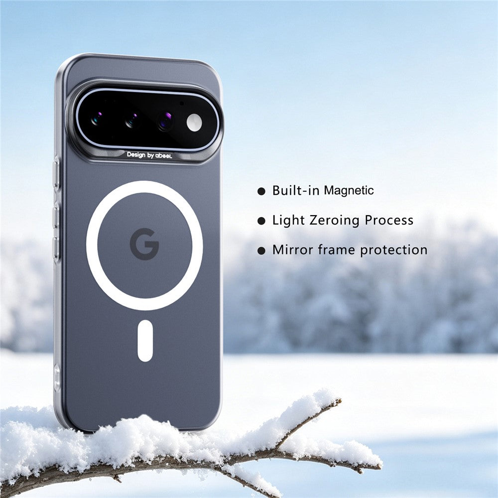 ABEEL For Google Pixel 11 Pro Magnetic Case Semi-Transparent Matte 1.0mm Ultra-Thin PC Phone Cover - Image 3