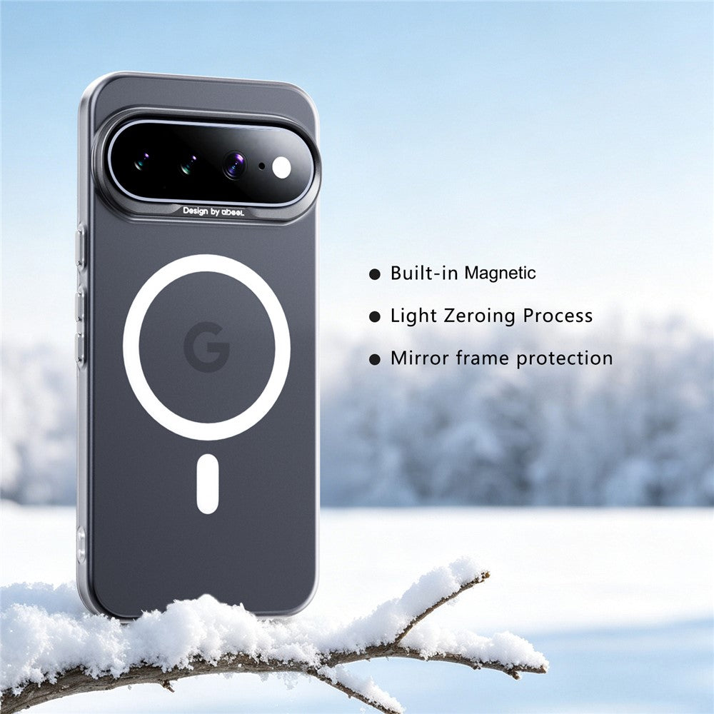 ABEEL For Google Pixel 11 Pro XL Magnetic Case Semi-Transparent Matte 1.0mm Ultra-Thin PC Phone Cover - Image 2