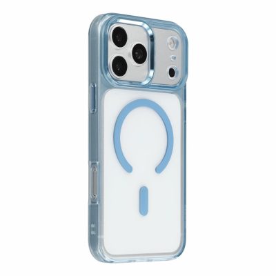 JAUCASE For iPhone 18 Pro Case PC-TPU Clear Phone Protective Cover with Metal Camera Lens Frame | Compatible with MagSafe