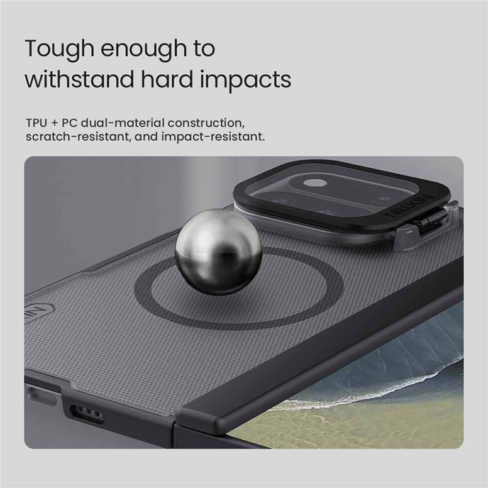 NILLKIN Super Frosted Shield Prop For Google Pixel 11 Pro Fold Case Clear Lens Lid Kickstand PC Magnetic Phone Cover - Image 8