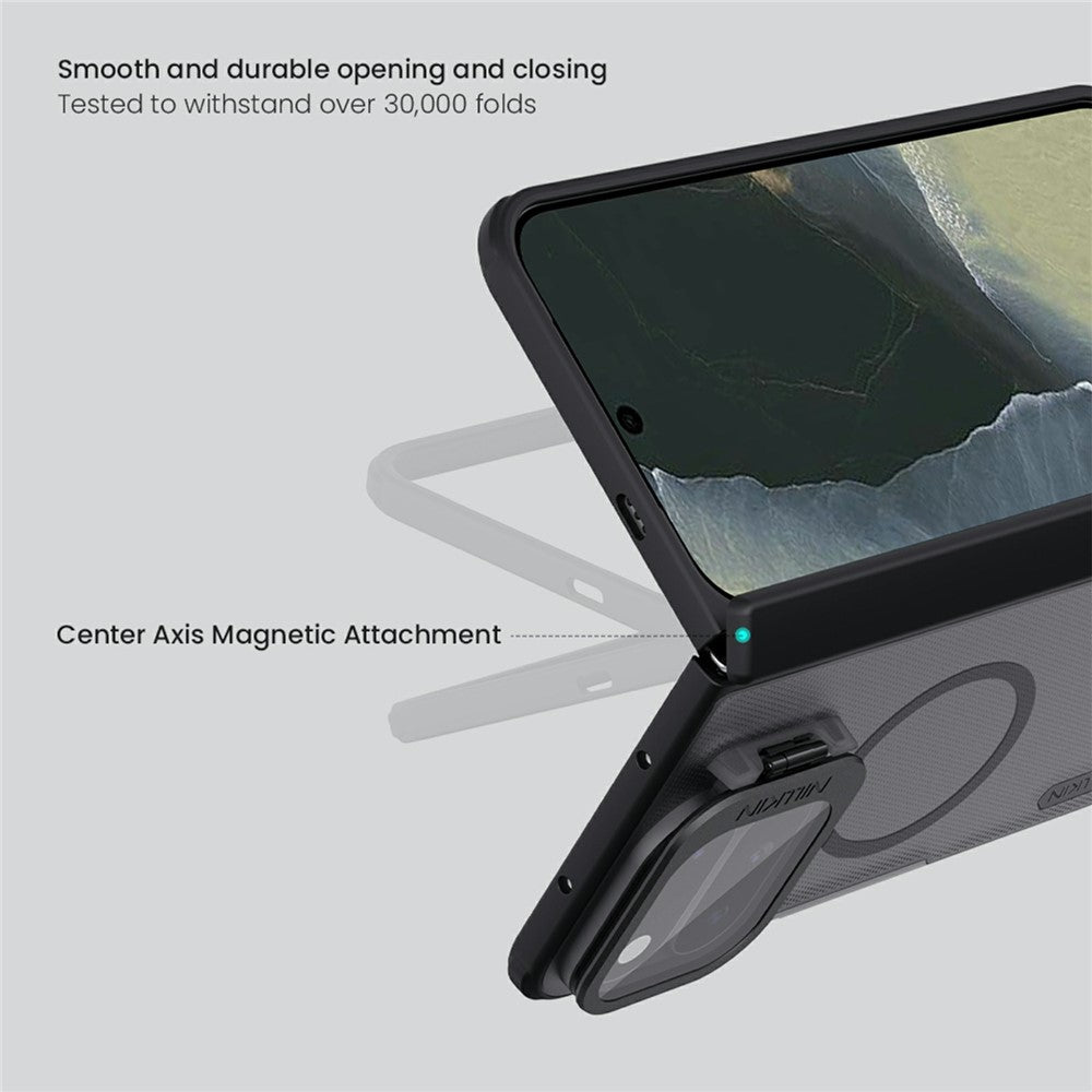 NILLKIN Super Frosted Shield Prop For Google Pixel 11 Pro Fold Case Clear Lens Lid Kickstand PC Magnetic Phone Cover - Image 9