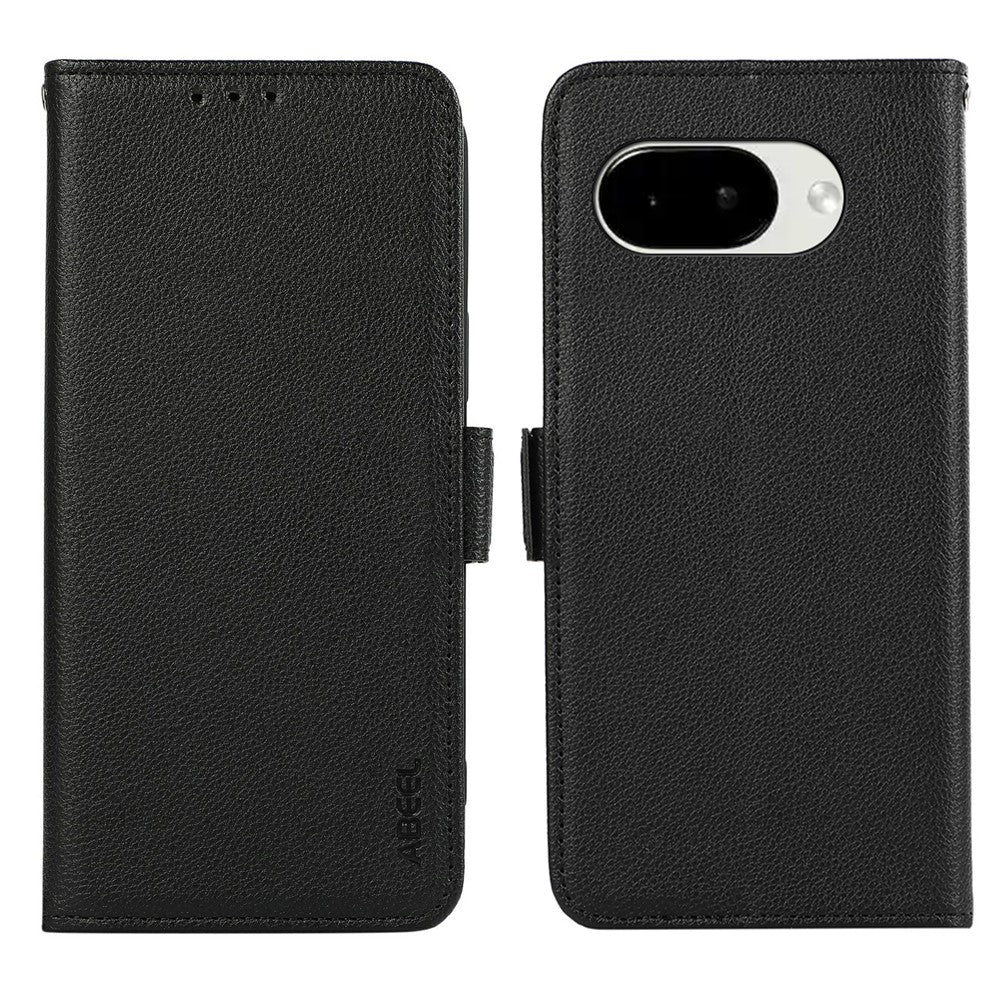 ABEEL For Google Pixel 11A Case Litchi Texture Leather RFID Blocking Phone Cover - Image 2