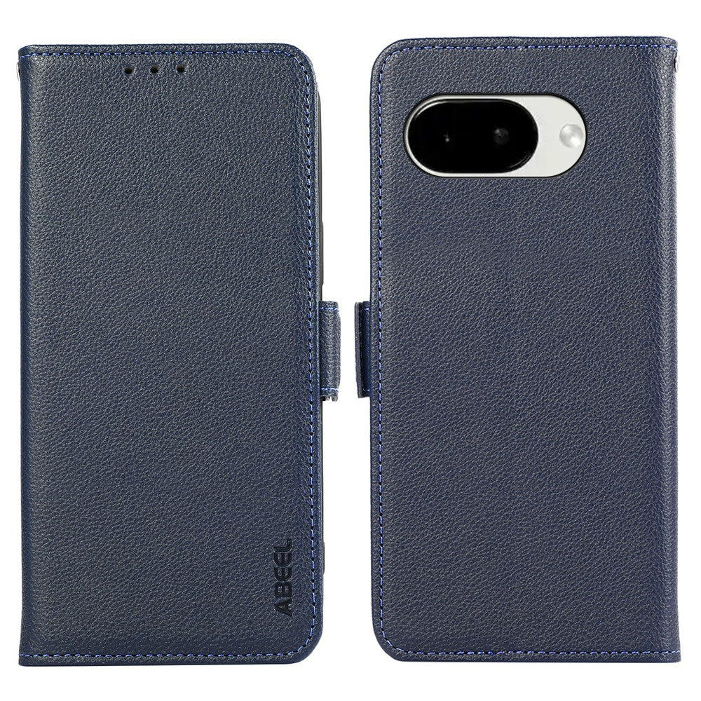 ABEEL For Google Pixel 11A Case Litchi Texture Leather RFID Blocking Phone Cover