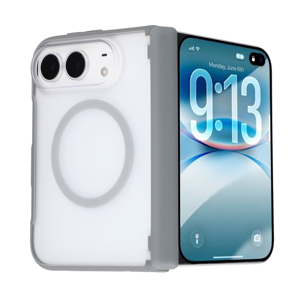 JAUCASE For iPhone Duo Magnetic Case Matte Texture Anti-Slip PC-TPU Phone Protective Cover - Image 9