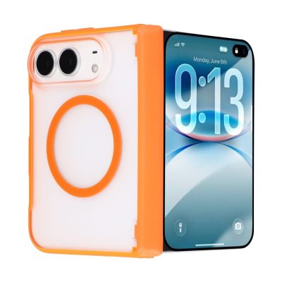 JAUCASE For iPhone Duo Magnetic Case Matte Texture Anti-Slip PC-TPU Phone Protective Cover
