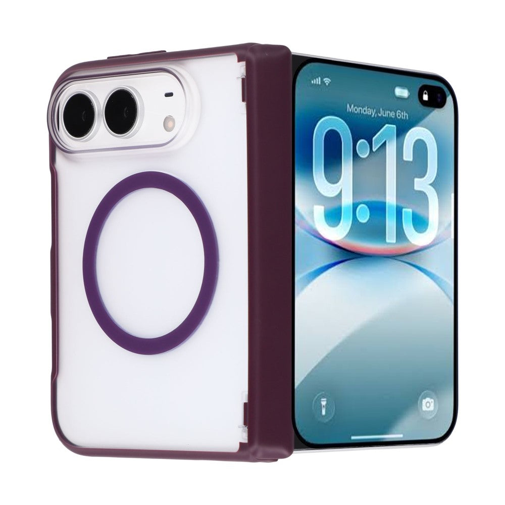 JAUCASE For iPhone Duo Magnetic Case Matte Texture Anti-Slip PC-TPU Phone Protective Cover - Image 11
