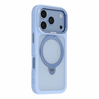 JAUCASE For iPhone 18 Pro Case Rotating Kickstand Skin Touch Matte PC-TPU Shockproof Phone Cover