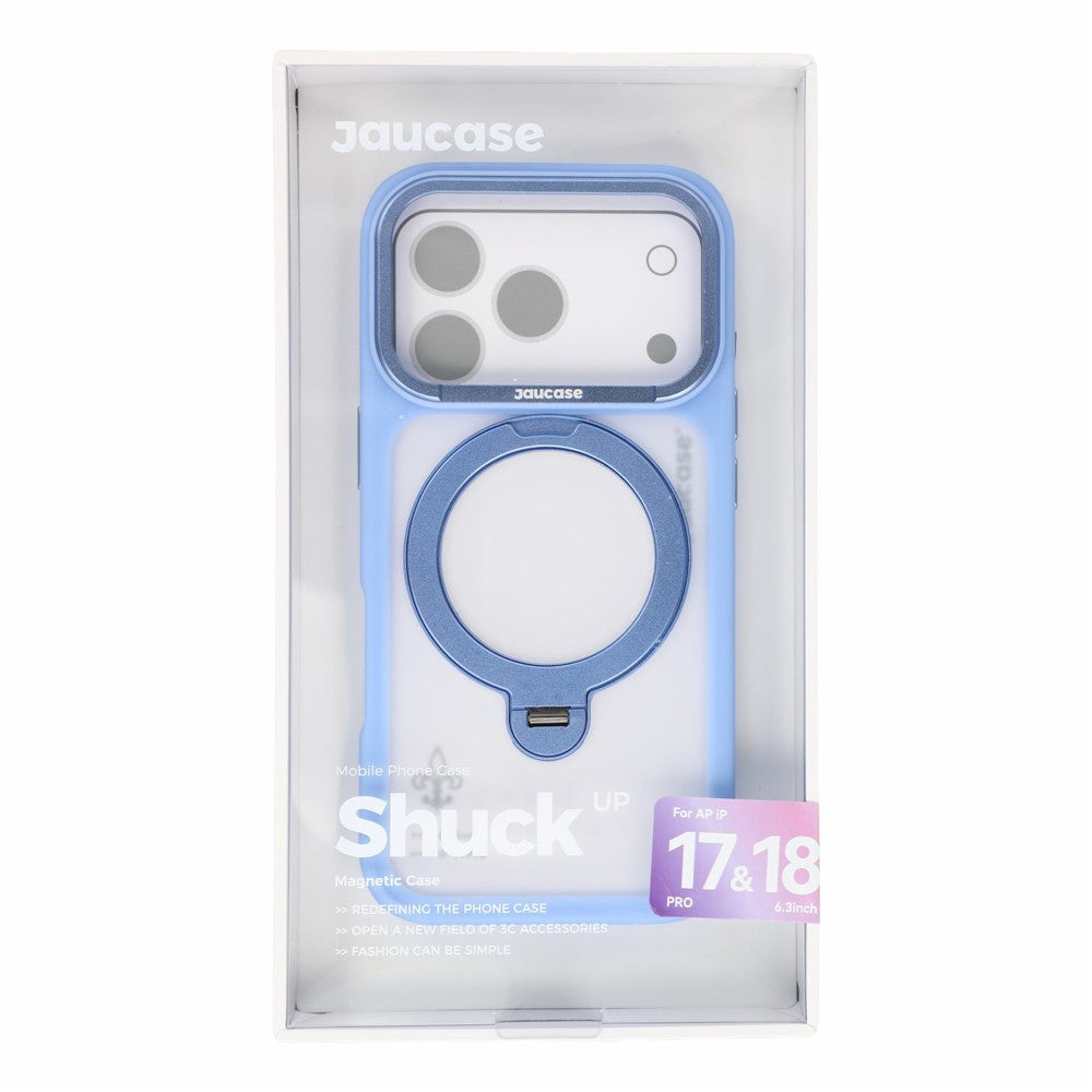 JAUCASE For iPhone 18 Pro Max Case Rotating Kickstand Skin-Touch Matte PC-TPU Phone Cover - Image 9