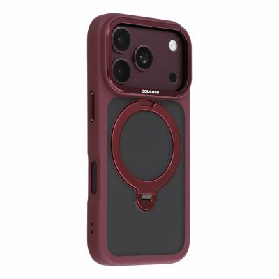 JAUCASE For iPhone 18 Pro Max Case Rotating Kickstand Skin-Touch Matte PC-TPU Phone Cover