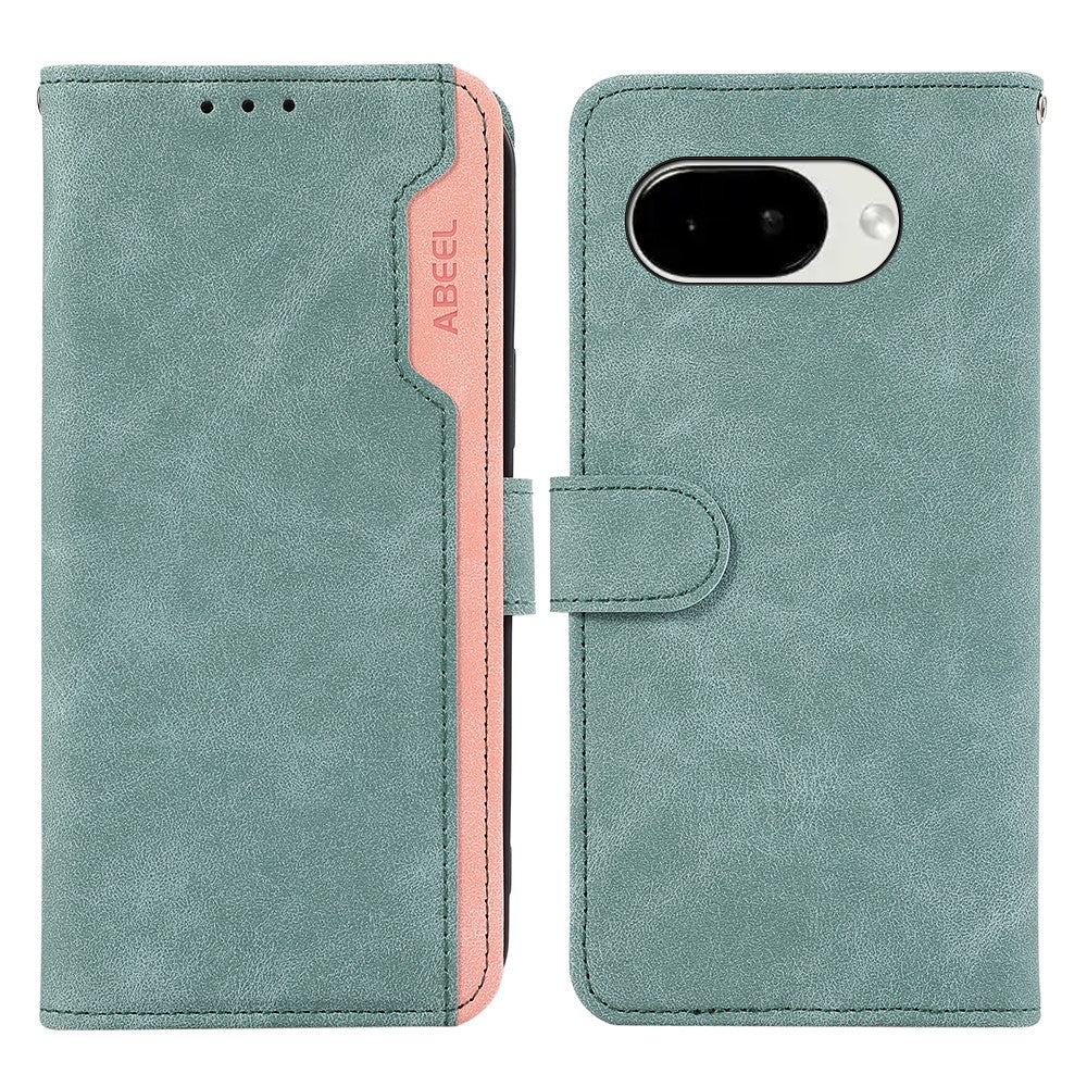 ABEEL For Google Pixel 11A Case Color Splicing Leather Flip Phone Cover RFID Blocking - Image 13