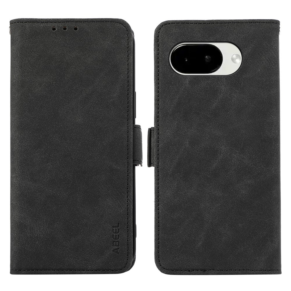 ABEEL For Google Pixel 11A Case PU Leather Folio Stand View RFID Blocking Phone Cover
