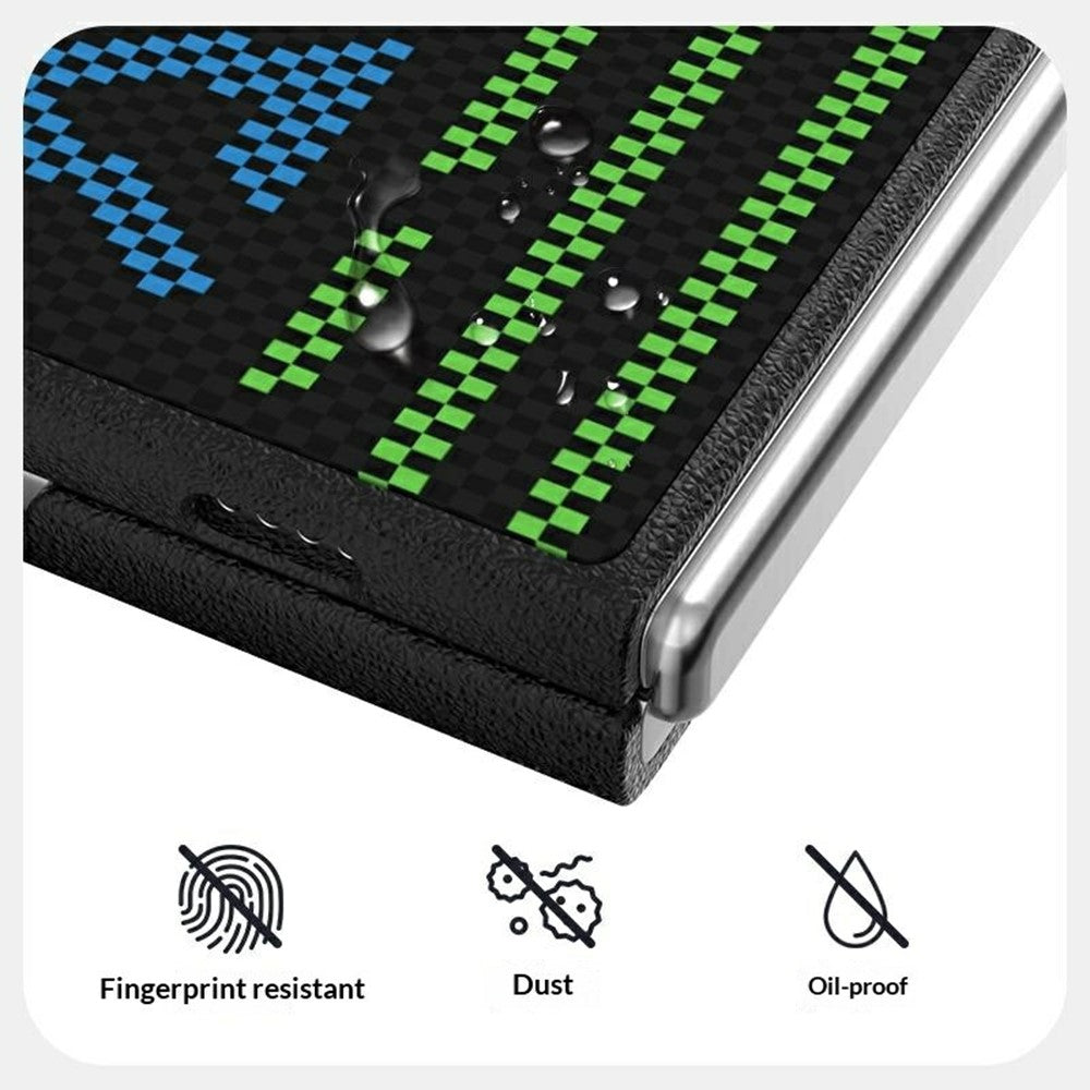 ABEEL For iPhone Duo Magnetic Case Micro-Embossing 6D Printed PC TPU Aluminum Alloy Leather Phone Cover - Image 5