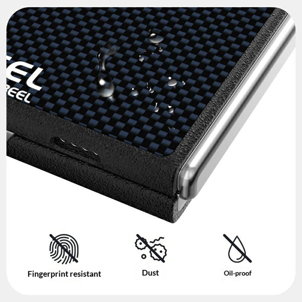 ABEEL For iPhone Duo Magnetic Case Printed PC-TPU Aluminum Alloy Leather Phone Cover - Image 5