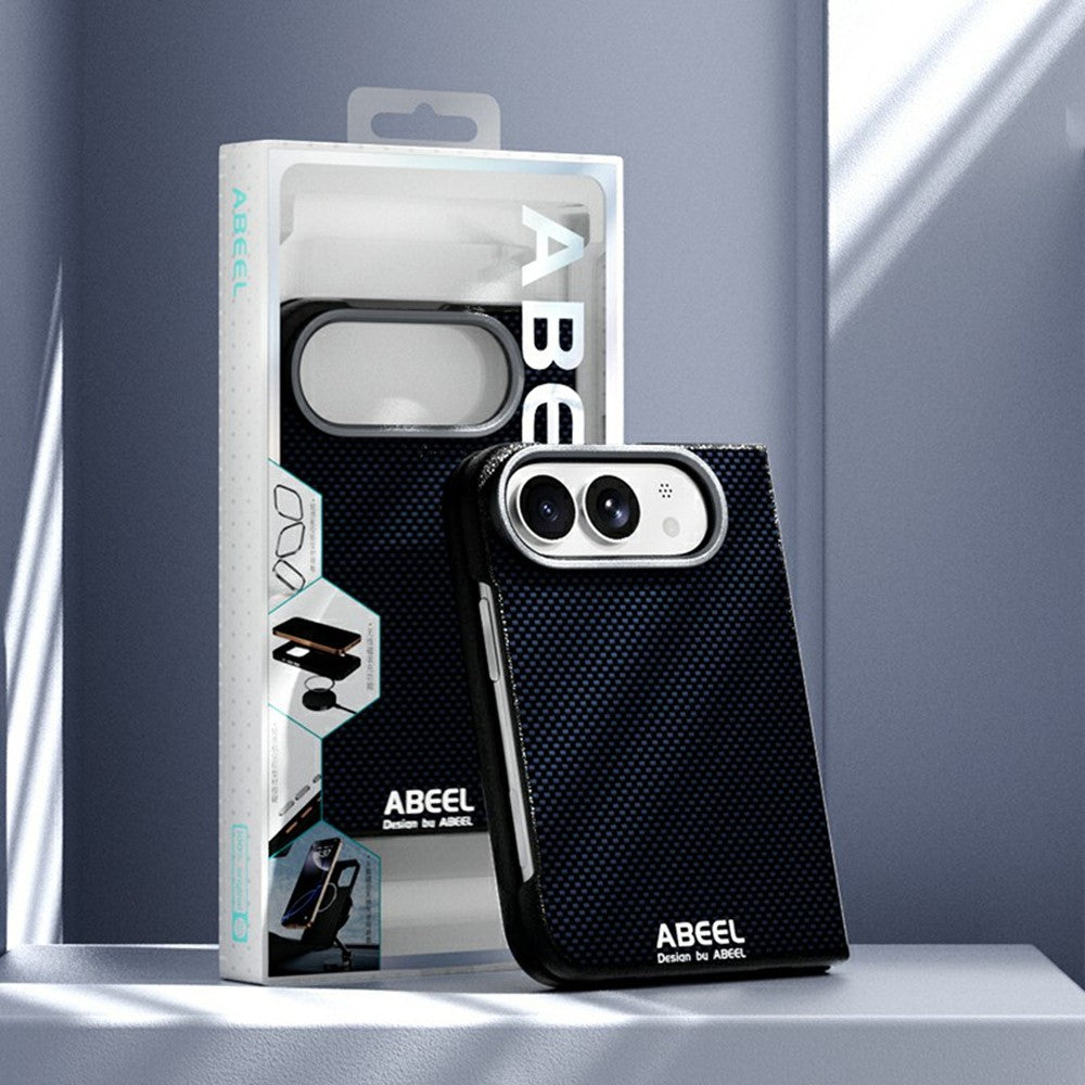 ABEEL For iPhone Duo Magnetic Case Printed PC-TPU Aluminum Alloy Leather Phone Cover - Image 8