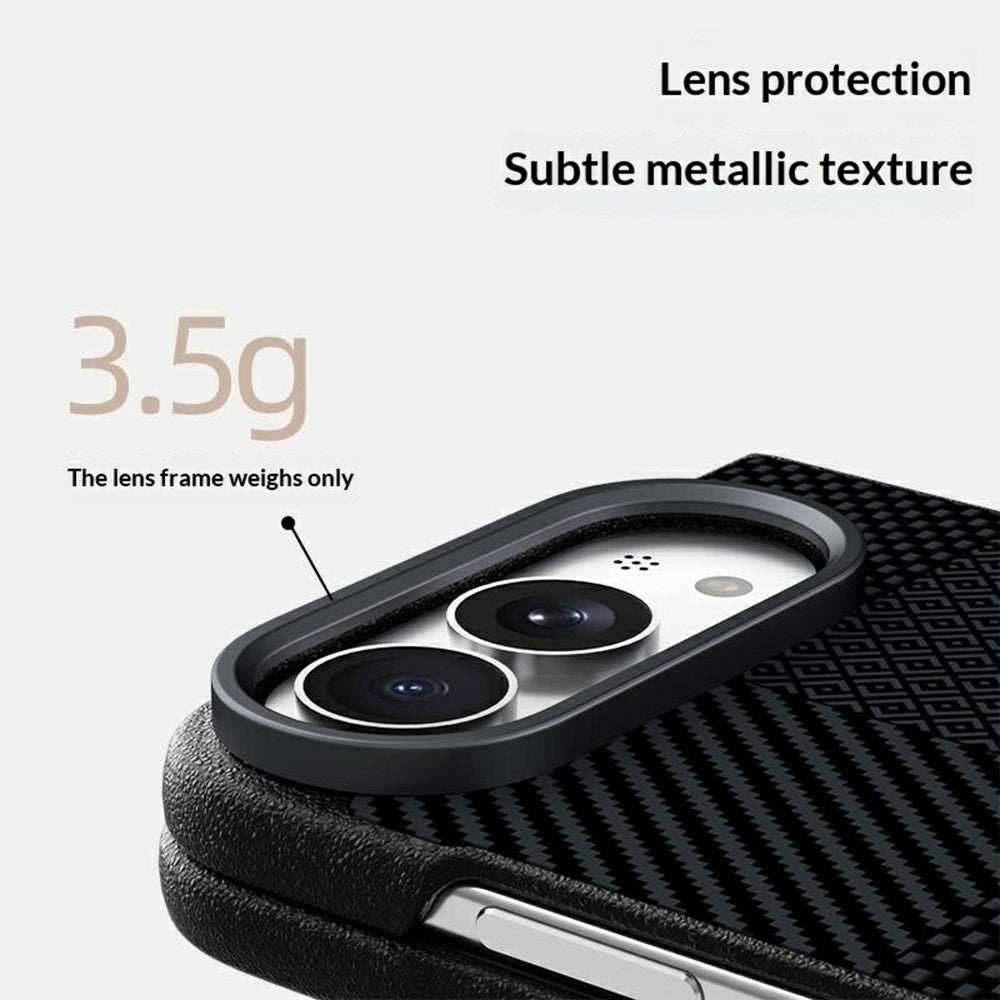ABEEL For iPhone Duo Magnetic Case Ultra-thin 6D Printed Shockproof TPU PC Aluminum Alloy Leather Phone Cover - Image 5