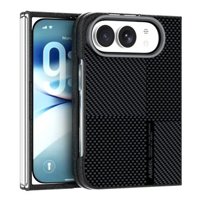 ABEEL For iPhone Duo Magnetic Case Ultra-thin 6D Printed Shockproof TPU PC Aluminum Alloy Leather Phone Cover