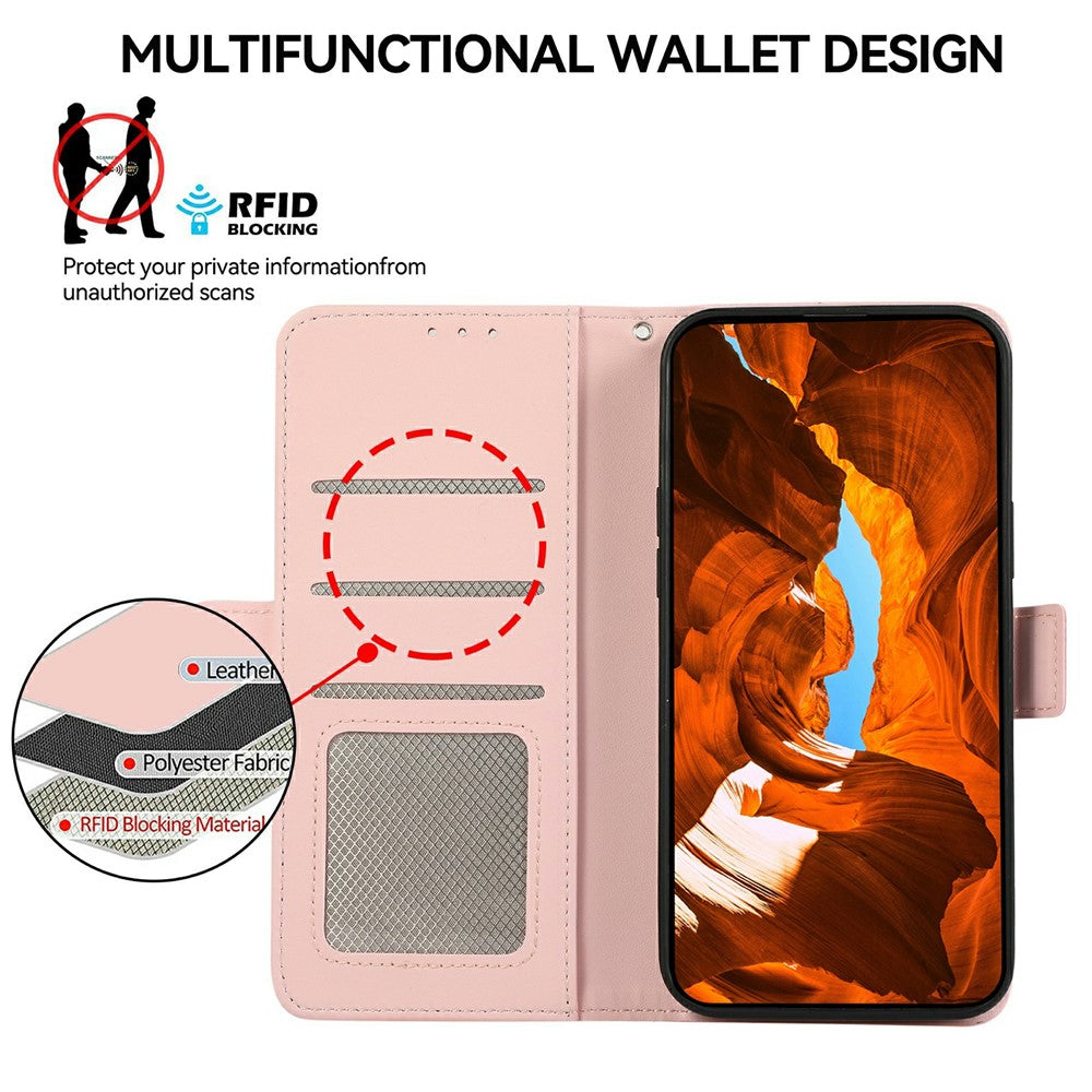 ABEEL For Google Pixel 11A Case Leather Phone Cover with RFID Blocking Wallet - Image 5