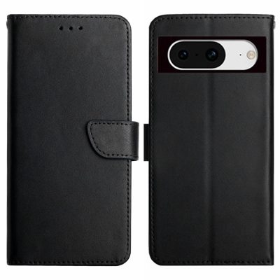 Wallet Case For Google Pixel 8 Nappa Texture Genuine Cow Leather Flip Phone Cover