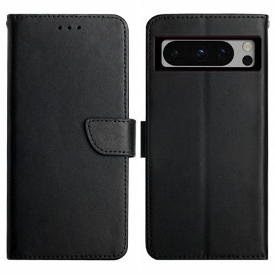 Wallet Case For Google Pixel 8 Pro Nappa Texture Genuine Cow Leather Flip Phone Cover
