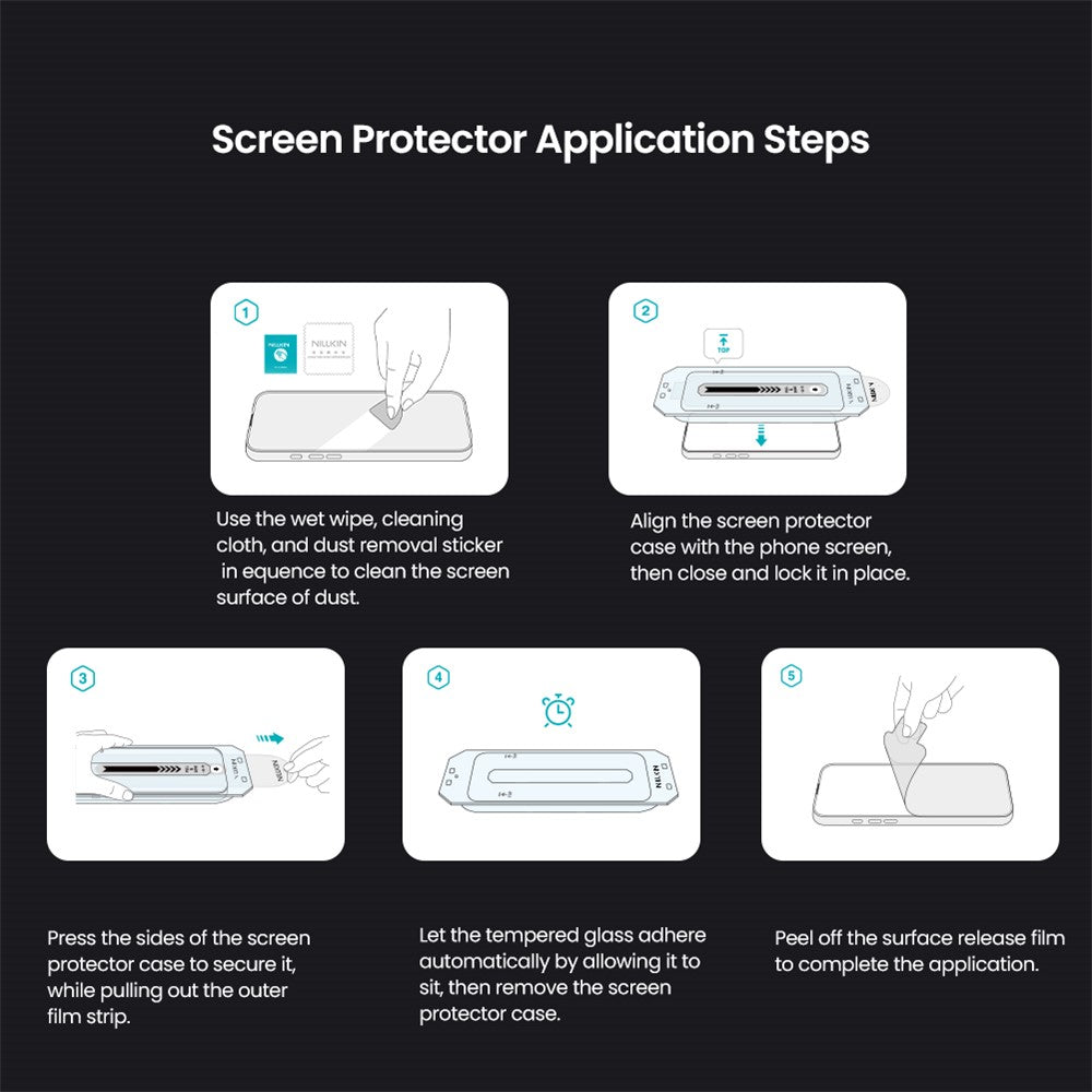 NILLKIN H+ Pro For iPhone Duo Screen Protector Guard Full Coverage HD Clear AGC Glass Film - Image 16