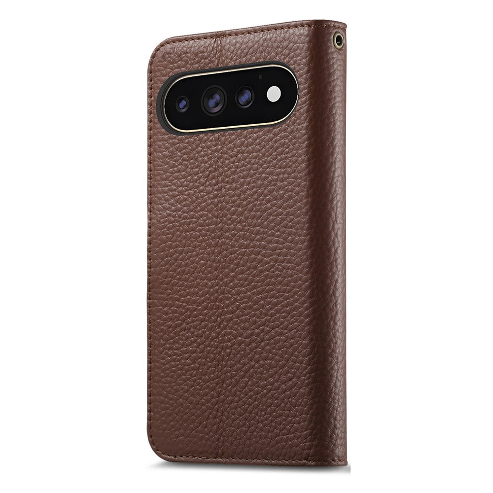 Split Leather Flip Cover For Google Pixel 11 Pro XL Case RFID Blocking Wallet with Magnetic Clasp - Image 15