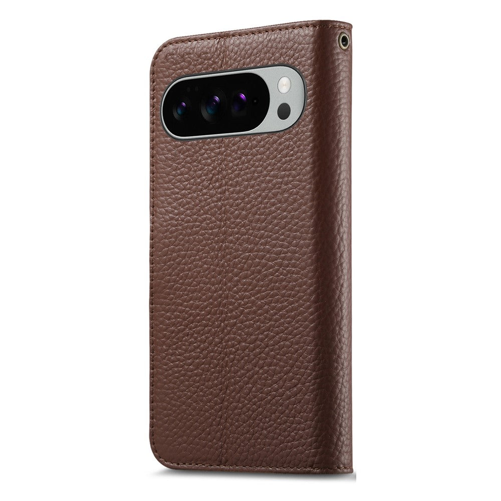 Split Leather Flip Cover For Google Pixel 10 / Pixel 10 Pro / Pixel 9 / Pixel 9 Pro Case RFID Blocking Wallet with Magnetic Clasp - Image 15