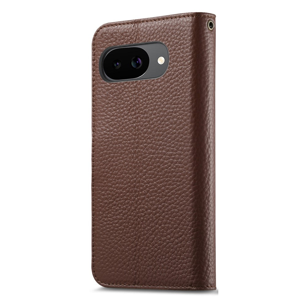 Split Leather Flip Cover For Google Pixel 10A Case RFID Blocking Wallet with Magnetic Clasp - Image 15