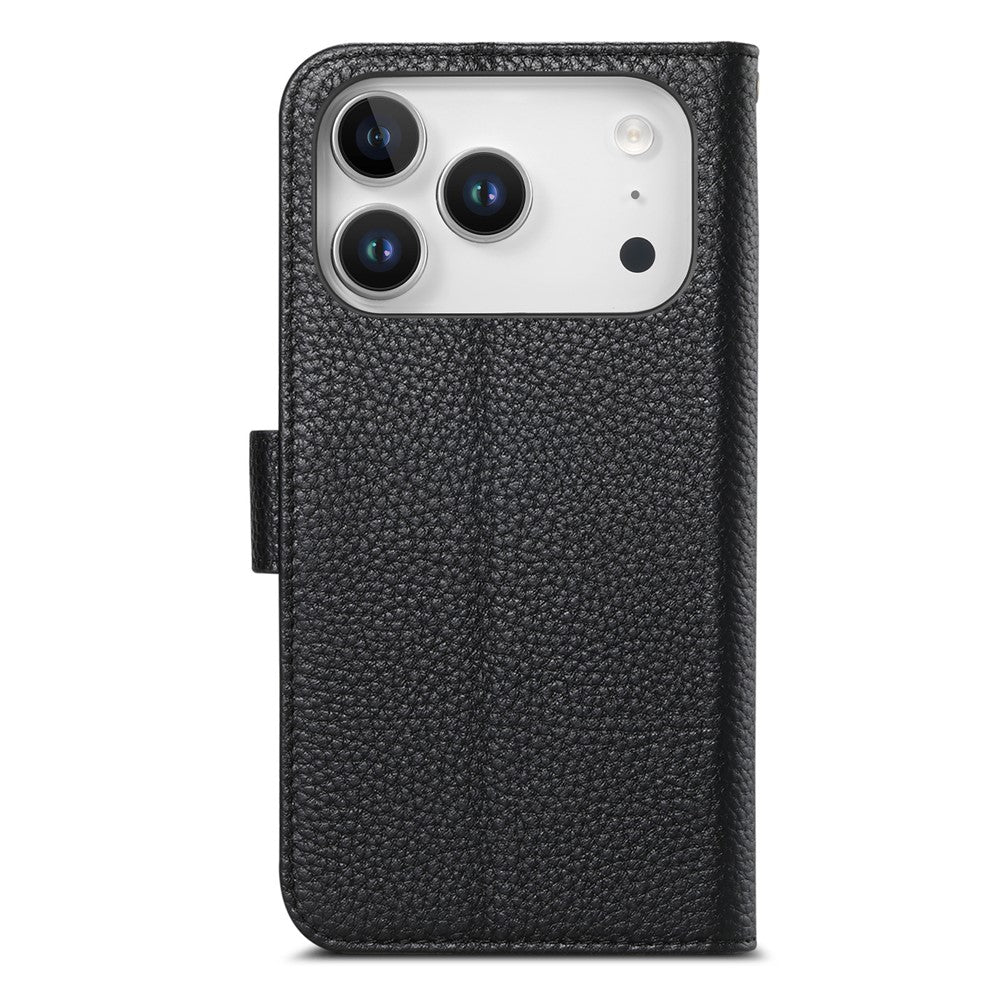 Split Leather Flip Cover For iPhone 18 Pro Max / iPhone 17 Pro Max Case RFID Blocking Wallet with Magnetic Clasp - Image 9