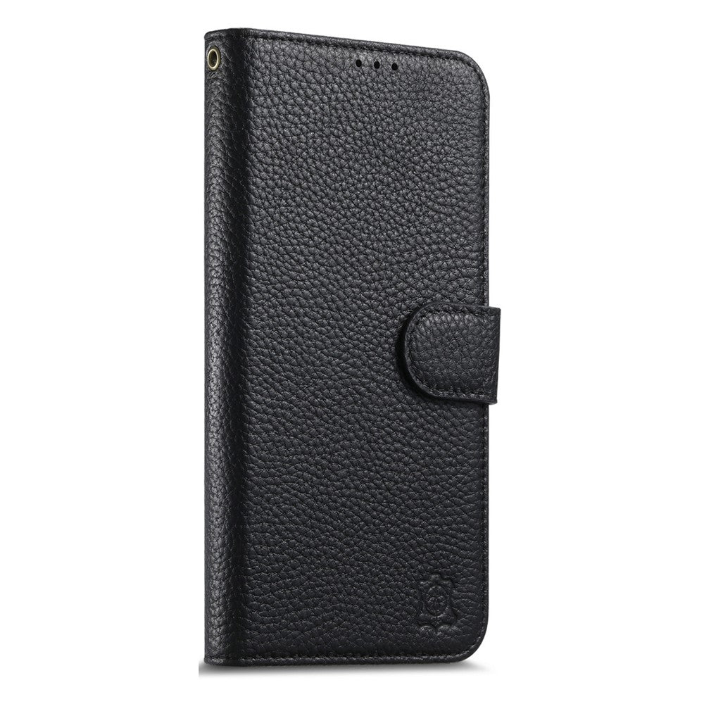 Split Leather Flip Cover For iPhone 17 Case RFID Blocking Wallet with Magnetic Clasp - Image 8